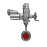 DANAÏS MTII CL.150 with Actuator AUMA - High performance valve with plastomer or metallic seat