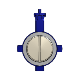 KE Plastomer Bareshaft Valve - Centred-disc Butterfly Valve with PFA Liner