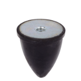 MAE-GMP-KP-I-VZ - Rubber-Metal Buffers KP, with internal thread