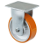 MAE-TR-SH-BR-K - Super heavy-duty transport castors, fixed castors with perforated plate, PU bandage