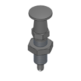 PXKL, SXPKL,PMXKL,SMXPKL - 旋钮柱塞 - 加长型-螺帽