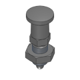 PXKN, SXPKN,PMXKN,SMXPKN - Indexing Plungers - Tip Shape Selected - Sphere Type Nuts