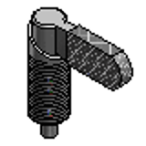 PXVBK, SPXVBK - Indexing Plungers - Fine Thread - Lever Type Nuts