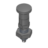 PXYKT, SXYKT,PMXYKT,SMXYKT - Indexing Plungers - Tip Shape Selected - Tapered Nuts