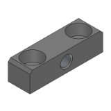 SL-TSBS,SH-TSBS,SHD-TSBS,SL-TSBSS,SH-TSBSS,SHD-TSBSS - Precision Cleaning Blocks for Adjustment Screws - With Counterbore and Tapped Hole - Fine Thread