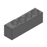 SL-UKUBJ,SL-UKU2BJ - Precision Cleaning Locators - Both Axes Inclined, Two Dowel Holes and Two Through Holes