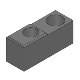 SL-UKUBK, SL-UKU2BK - Precision Cleaning Locators - Both Axes Inclined, One Dowel Hole and One Through Hole