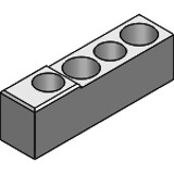 UKSBJ, UKCBJ, UKUBJ, UKS2BJ, UKC2BJ, UKU2BJ - Locators (Both Axes Inclined) - Two Dowel Hole and Two Through Hole Type -, R/L Set