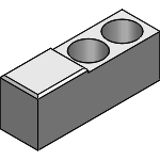 UKSBT, UKCBT, UKUBT, UKS2BT, UKC2BT, UKU2BT - Locator Both Axes Inclined Two-Hole Type, R/L Set