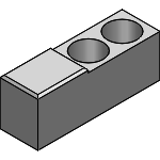 UKSFT, UKNFT, UKCFT, UKUFT - Locator Flat - Two-Hole Type