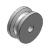 MBRF, MBRFM, MBRFA, MBR, MBRM, MBRS, MBRA - Pulleys for Round Belts - Set Screw Type - U Groove