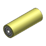 RORELAU, RORELAG ,RORELAH - Hollow Rollers Economy Type - With Bearings (L=100 ~ 500), Urethane Baked