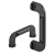 Series K4 | Industrial Handles - Bow handles / machine handles for industrial equipment: plastic / polyamide, for thin sheet metal, heavy duty