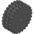28B-2 (44,45 x 30,99 mm) - Kettenradscheiben für Duplex Rollenkette  (DIN 8187 - ISO/R 606)