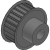 Timing belt pulleys HTD profile - HTD 3M-06