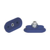 Flat Suction Cups SAOF (Oval) - SAOF 80x40 NBR-60 M14x1.5-AG