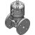 F TYPE Pneumatic DIAPHRAGM VALVE, Double Action (Flange) - ANSI/ASTM