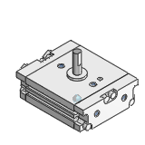 CRQ2 Actuador de giro compacto, modelo de piñón-cremallera