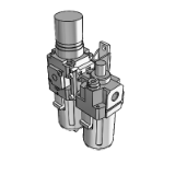 【Discontinued Product】: AC10A-60A - Filter Regulator + Lubricator :This product has been discontinued.