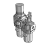 【收敛品】: AC10A-60A - 过滤减压阀+油雾器:本产品已停止生产
