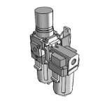 【Discontinued Product】: AC20D-40D - Filter Regulator + Mist Separator :This product has been discontinued.