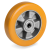 65HTALCC - "TR" high thickness polyurethane wheels, aluminium and cast iron centre