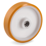 66CR - "TR" polyurethane wheels, polyamide 6 centre, roller bearing bore