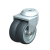 LMDA-TPA - Light duty twin wheel swivel castor with bolt hole fitting, wheel with thermoplastic rubber tread, with polypropylene wheel centre