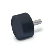 GN 452.1 - Stainless Steel-Buffer with screw, Inch